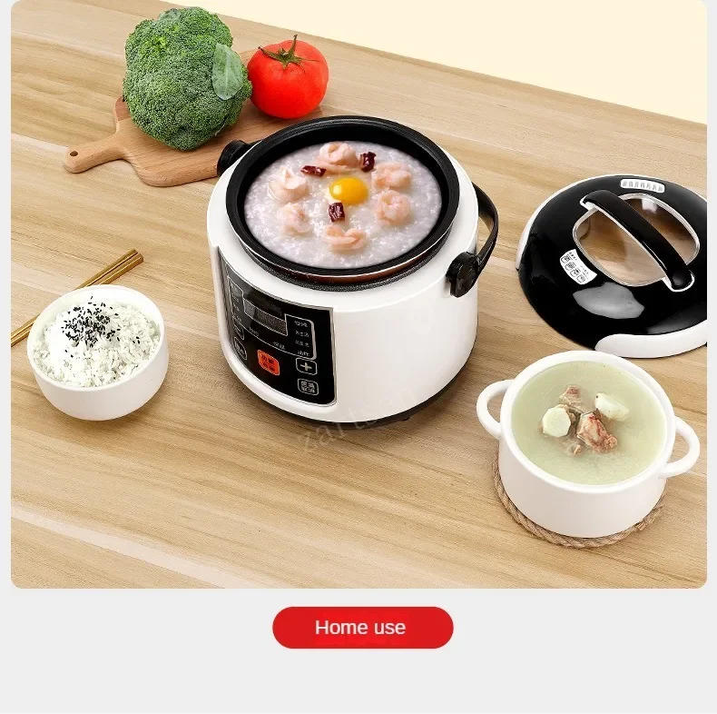 Description Picture 6 of item2L Electric Mini Rice Cooker MultiCooker Portable Car Rice Cooker 12V 24V Cooking Machine For Car and Truck English Menu