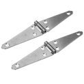 2 Pcs Door Hinge Gate Hinges for Wooden Fences Heavy Duty Barrier Cabinet Kit Abs Galvanized Iron Shed Strong Strap