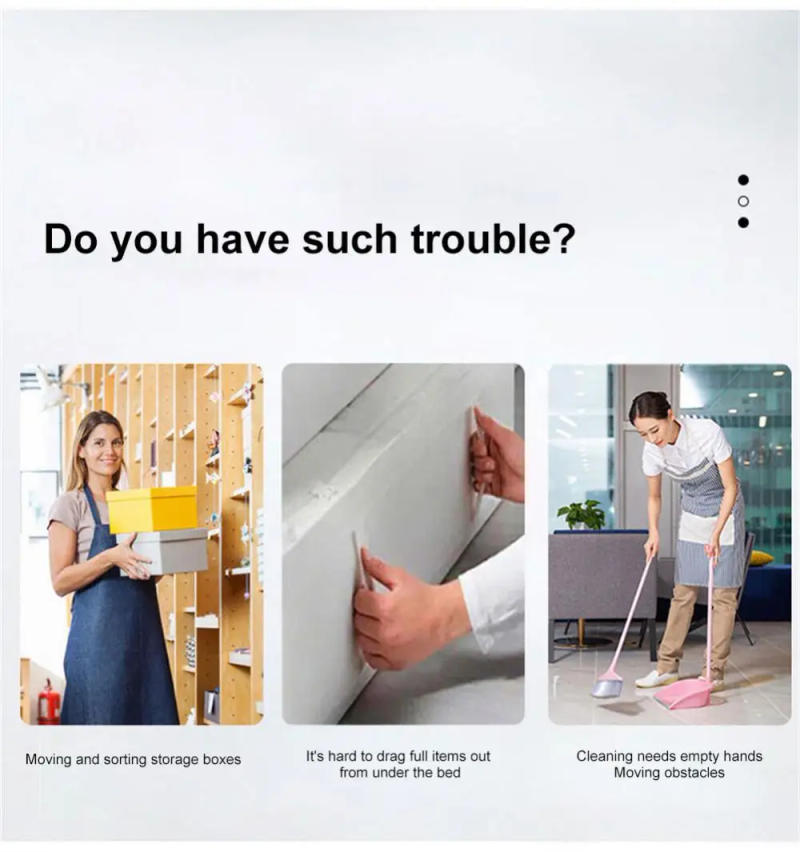 Description Picture 5 of item16PCS Self Adhesive Caster Wheels Stainless Steel 360 Degree Rotation Paste Swivel Wheels Sticky Pulley for Furniture