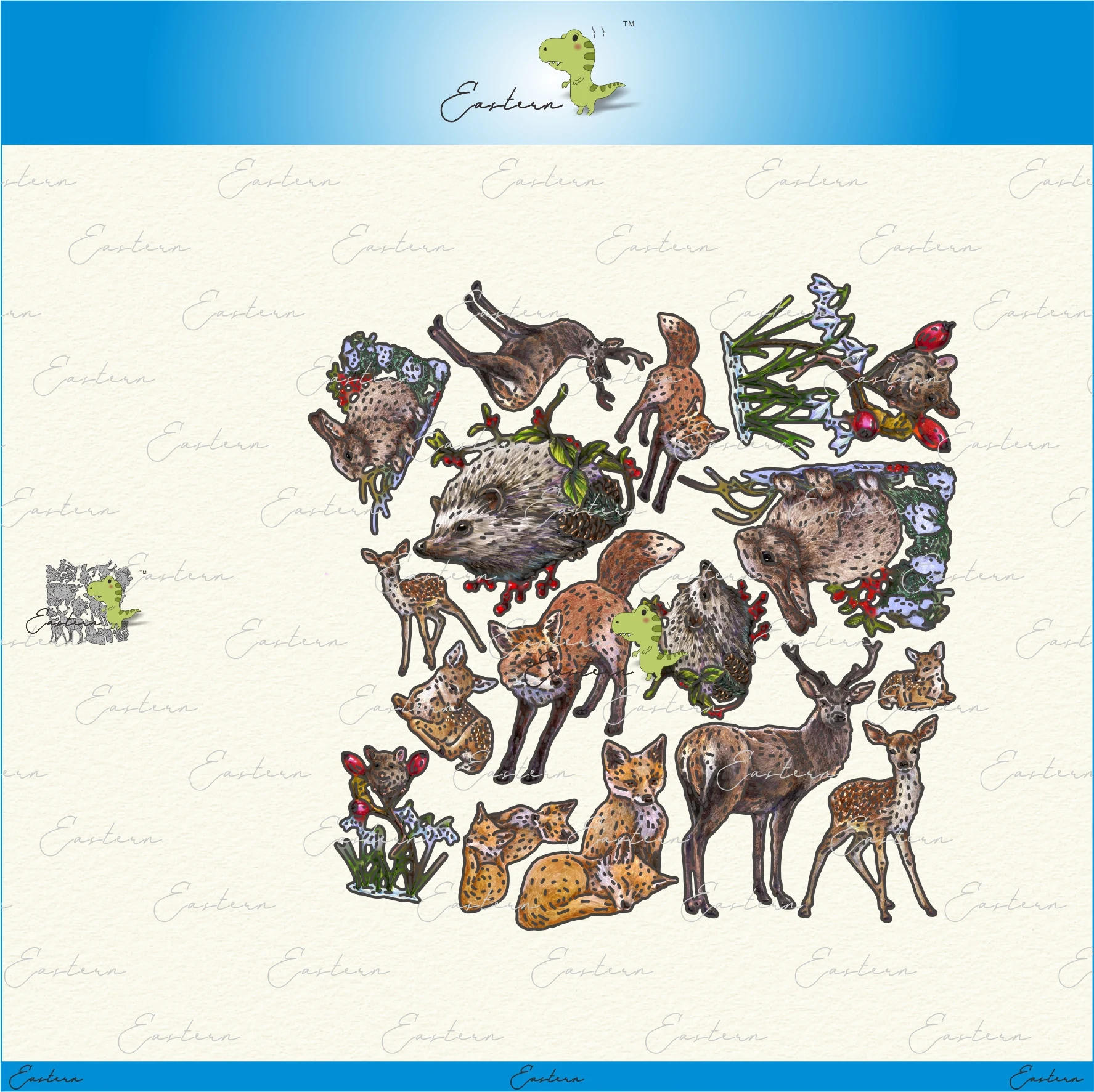 Description Picture 2 of itemWinter Wanderers Gathering Die Set metal cutting dies 2023 new diy molds Scrapbooking Paper Making die cuts crafts Printed Sheet