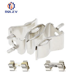 10X38MM Fuse Clip Fuse Holder Insurance Header Copper Clamp 10*38MM Fuse Tube Support Fuse Holder For