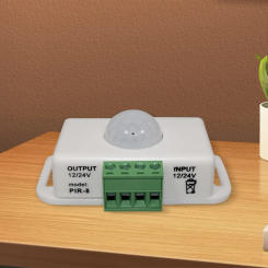 DC 12V/24V Body Infrared Sensor Infrared Motion Detector Body Infrared Sensing Controller PIR Motion Sensor for LED Strips/Bulbs