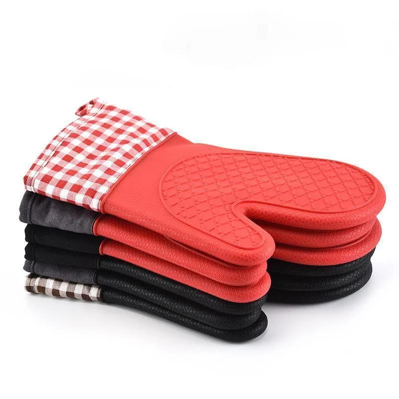 Description Picture 3 of itemSilicone Microwave Gloves, BBQ Gloves, One Piece, Oven Baking Cooking Tool, Baking, Hot Pot Mitts, Heat Resistant Kitchen