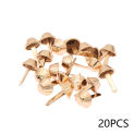 20Pcs 12mm Metal Spike Studs 2 Claw Rivets Tacks For Leather Craft DIY Bags Clothes Shoes Belt Bucket Nail Studs Tacks Hardware