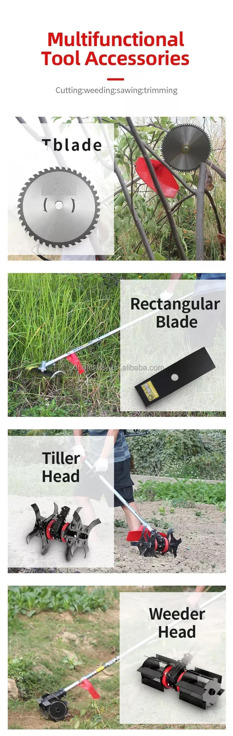 Description Picture 5 of itemIndustrial Grade Manual Power Grass Trimmer Brush Cutter & Mower Machine 4-Stroke 24V