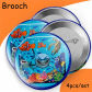 Brooch 4Pcs 1