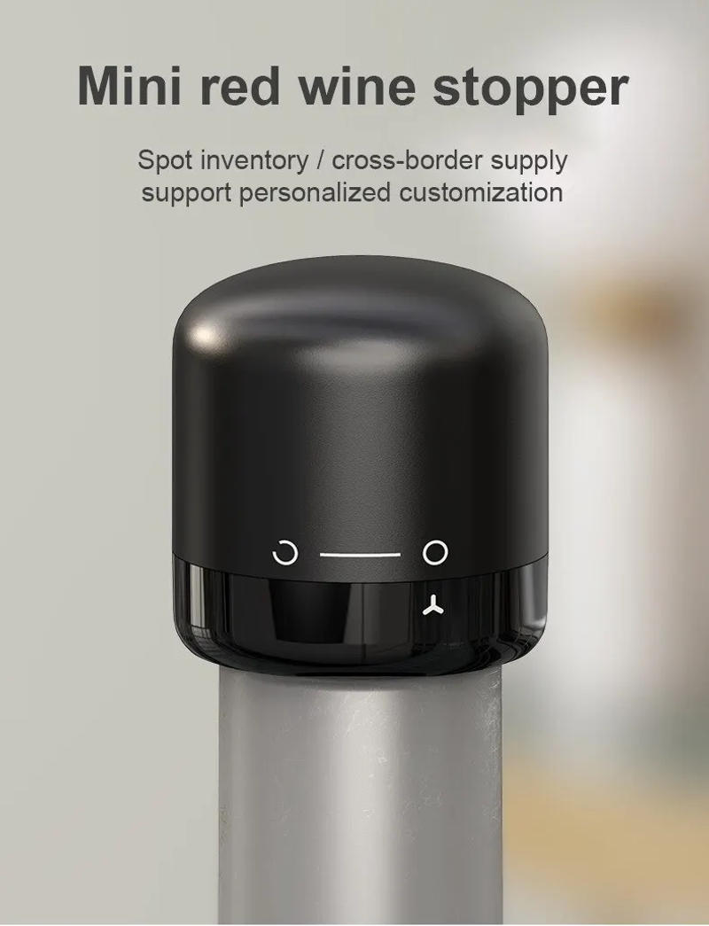 Description Picture 4 of itemVacuum Red Wine Champagne Bottle Stopper Set Sealed Bottle Cap Stopper Leak Proof for Wine Plug Bar Tools