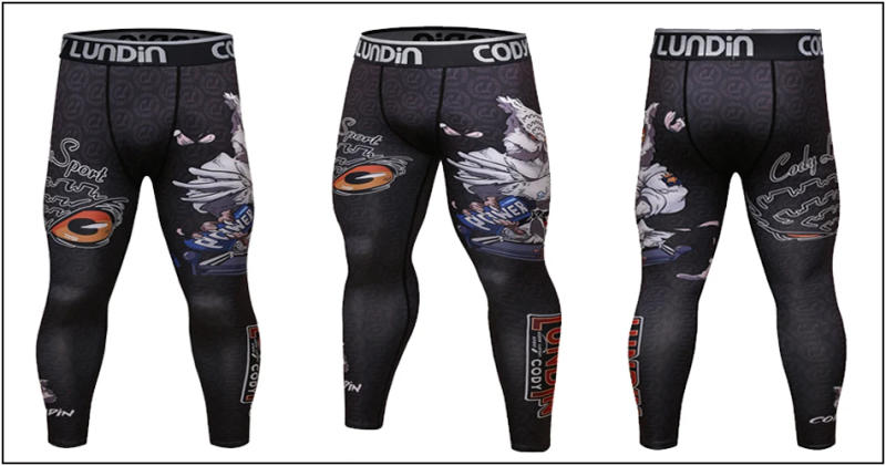 Description Picture 4 of itemCompression Men's Leggings Fitness Quick-drying Sports Gym Tights Men Running Stretchy Bodybuilding Jogging Pants Rash Guard