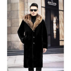 Coat Leather Jacket Fur Men Fashion Clothing Casacos De Inverno Masculino Autumn and Winter Environmental Friendly Breathable