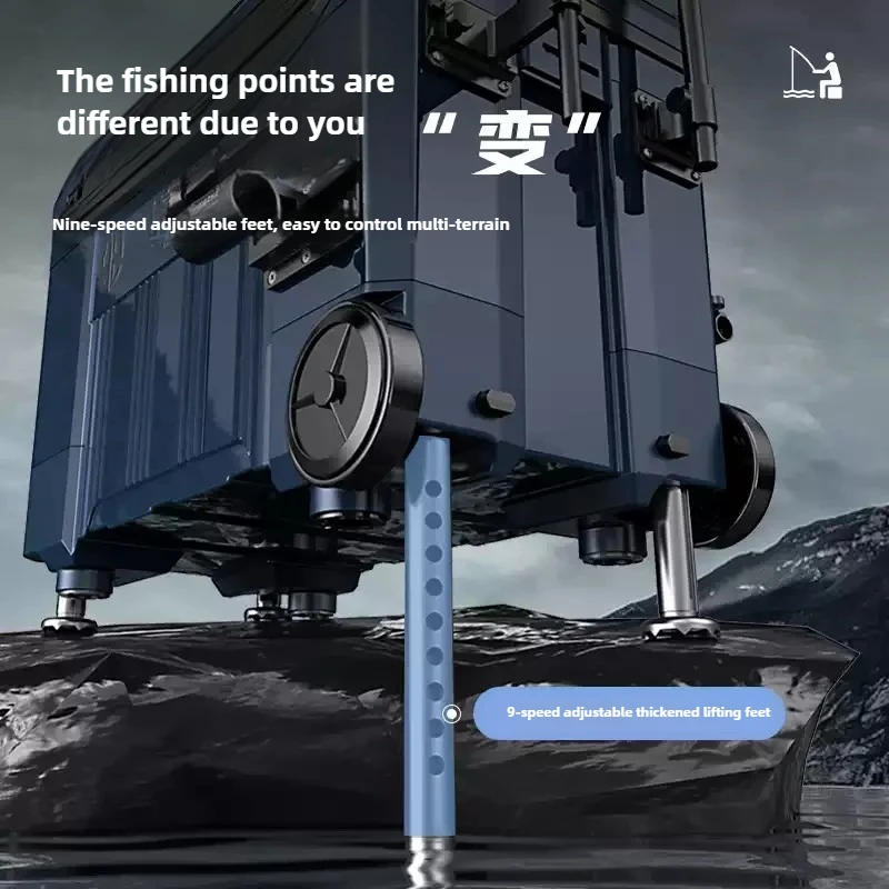 Description Picture 5 of item2024 New Rolling Fishing Box, Multi-Purpose Insulated Storage for Ice Fishing, High-Capacity Tackle Organizer, Easy to Carry