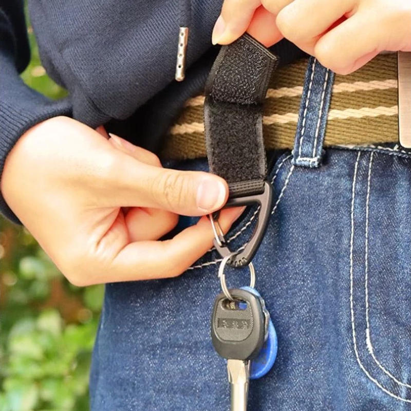 Description Picture 3 of itemOutdoor Camping Carabiner Nylon Molle Tactical Backpack Key Hook Webbing Buckle System Belt Buckle Hanging Climbing Accessory