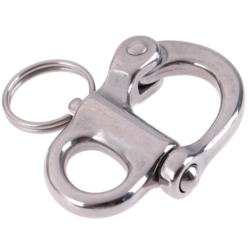 Description Picture 2 of item316 Stainless Steel Rigging Sailing Fixed Bail Snap Shackle Yacht Outdoor Living