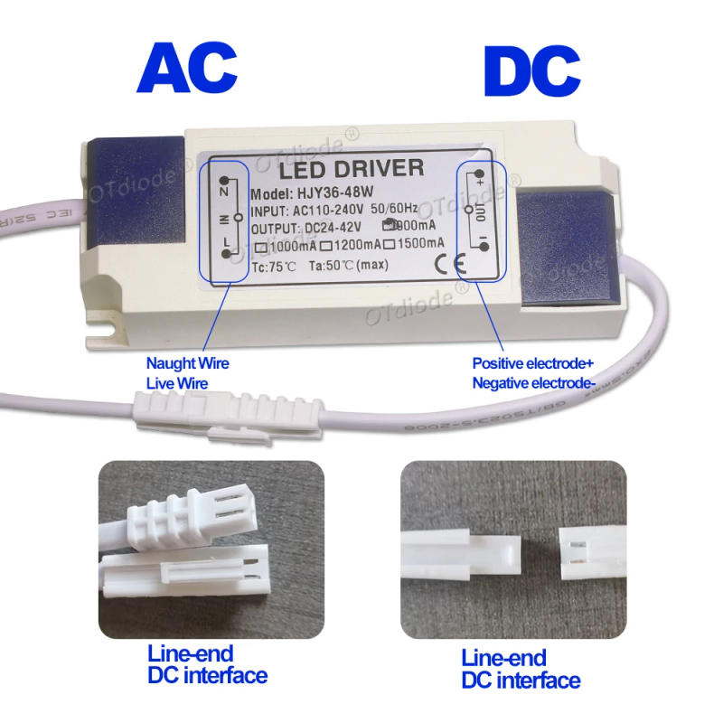 Description Picture 6 of item110V 220V 36W 40W 45W 48W LED Driver DC24-42V 900mA 1000mA 1200mA 1500mA Flicker Free Power Supply External Lighting Transformer