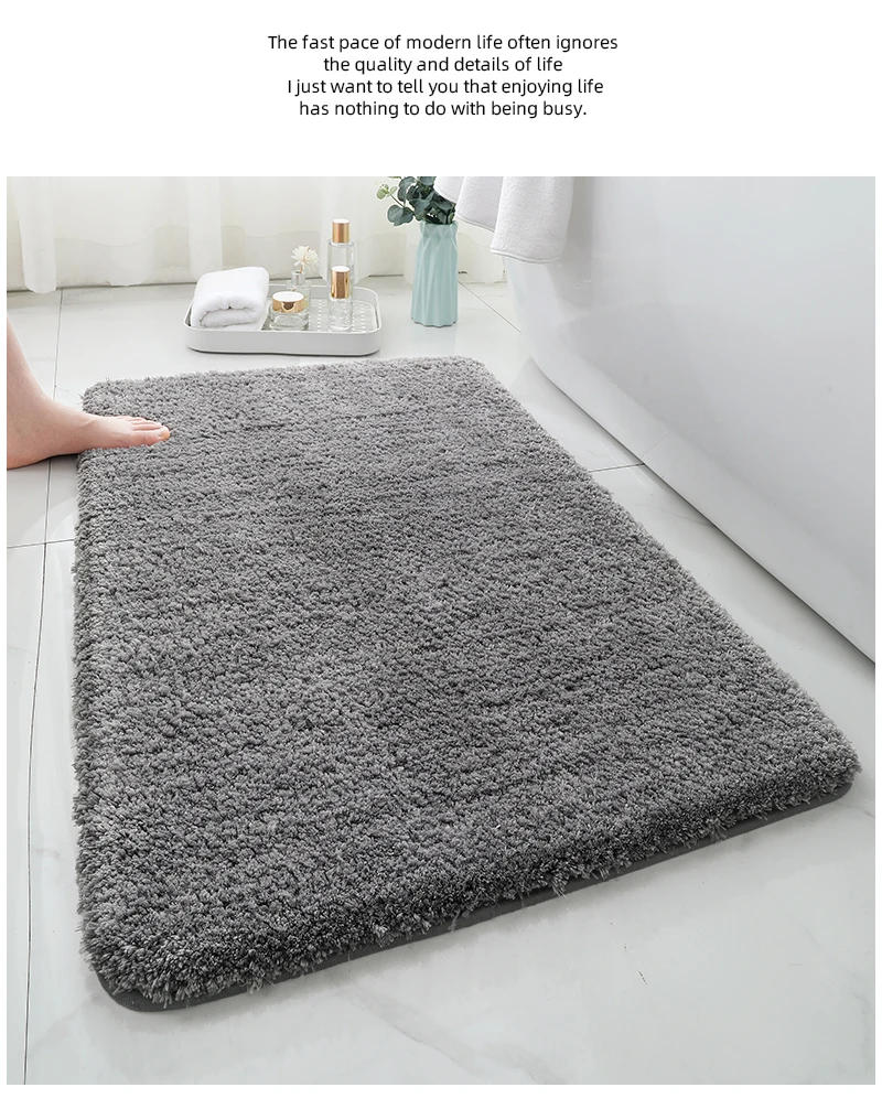 Description Picture 6 of itemSoft Bathroom Carpet Non Slip Floor Mat Super Comfortable Absorbent Ultra-fine Fiber Foot Mat Suitable for Bathroom Living Room