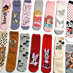 42 Style NEW Disney Women Crew Socks Cotton Fashion Funny Cute Long Socks Trendy Street Wear Girls Sock