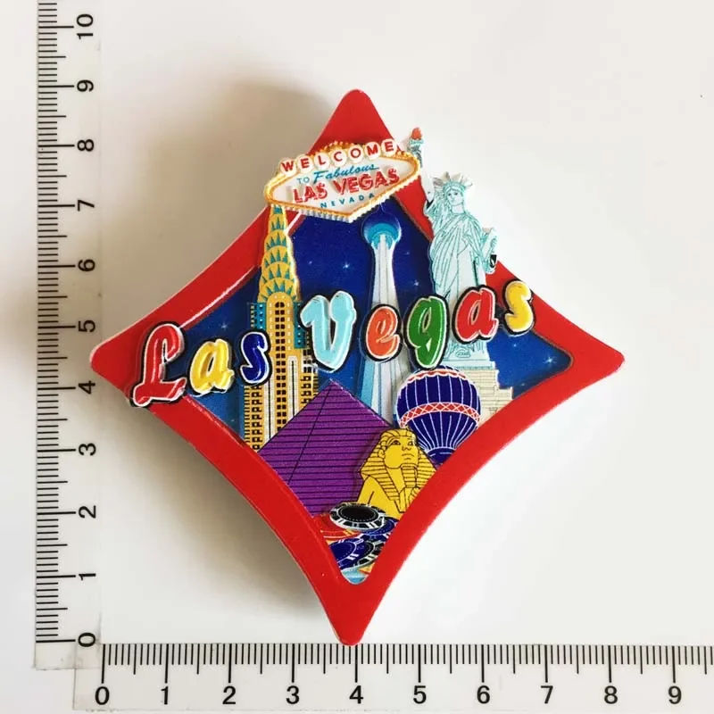 Description Picture 3 of itemWorld Tourism Fridge Magnet Souvenir USA Las Vegas Florida Cultural Landscape Refrigerator Stickers Gift Set Home Decoration