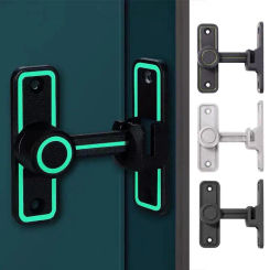 Rotatable Barn Gate Latches Sliding Barn Door Latch For Locking Sliding Lock Gate Bolt Wine Cabinet Closet Window Door Plug