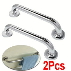 304 Stainless Steel Barrier Free Bathroom Handrails, Bathtub Safety Bathroom Handrails, Disabled Elderly Bathroom Handrails