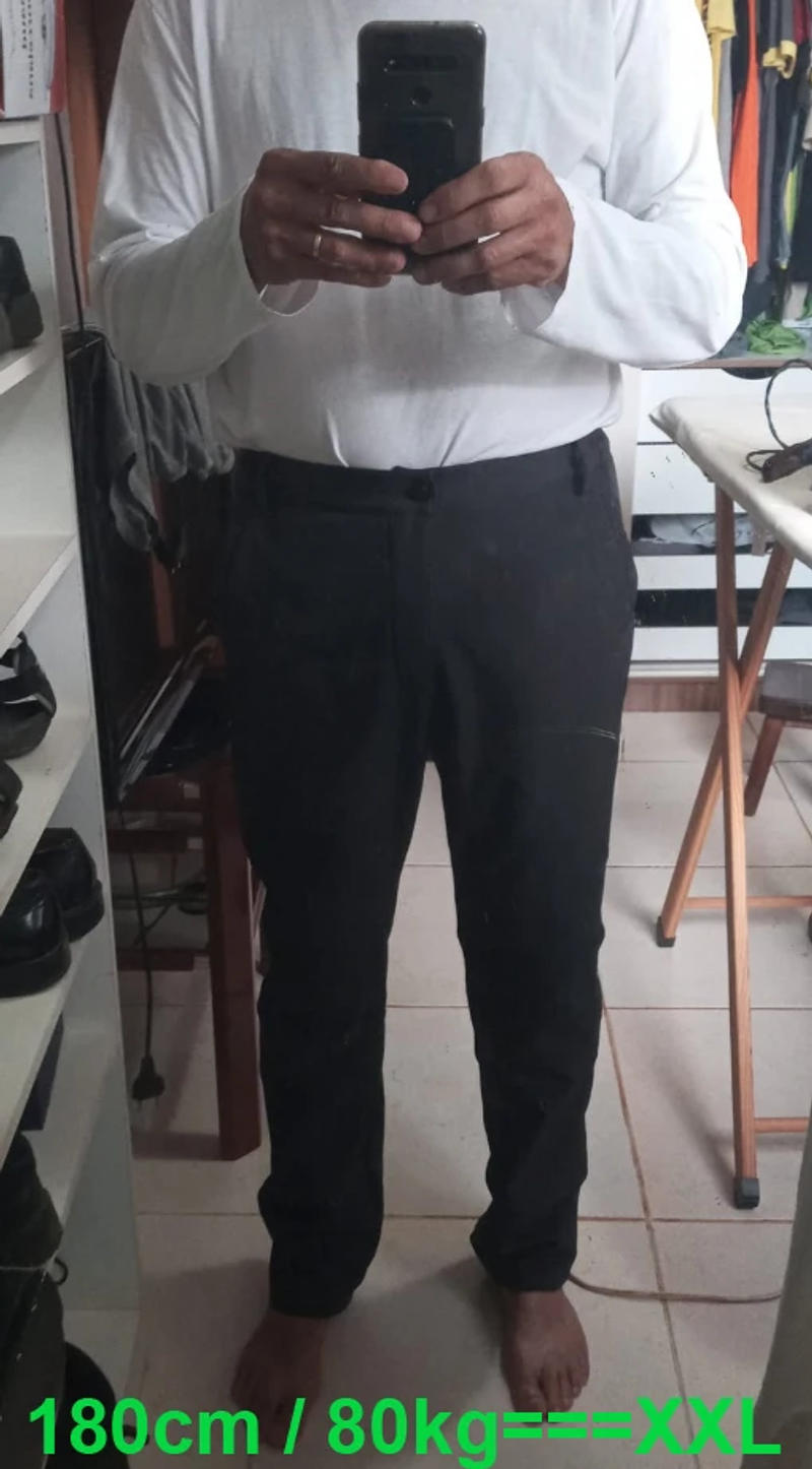 Description Picture 5 of itemTRVLWEGO Winter Men Camping Hiking Pants Travel Soft Shell Warm Waterproof Fleece Windproof Outdoor Skiing Trekking Trousers