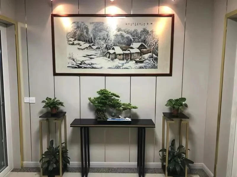 Description Picture 3 of itemModern Solid Wood Console Tables New Chinese Style Household Furniture Living Room Entrance Console Simple Corridor Porch Table