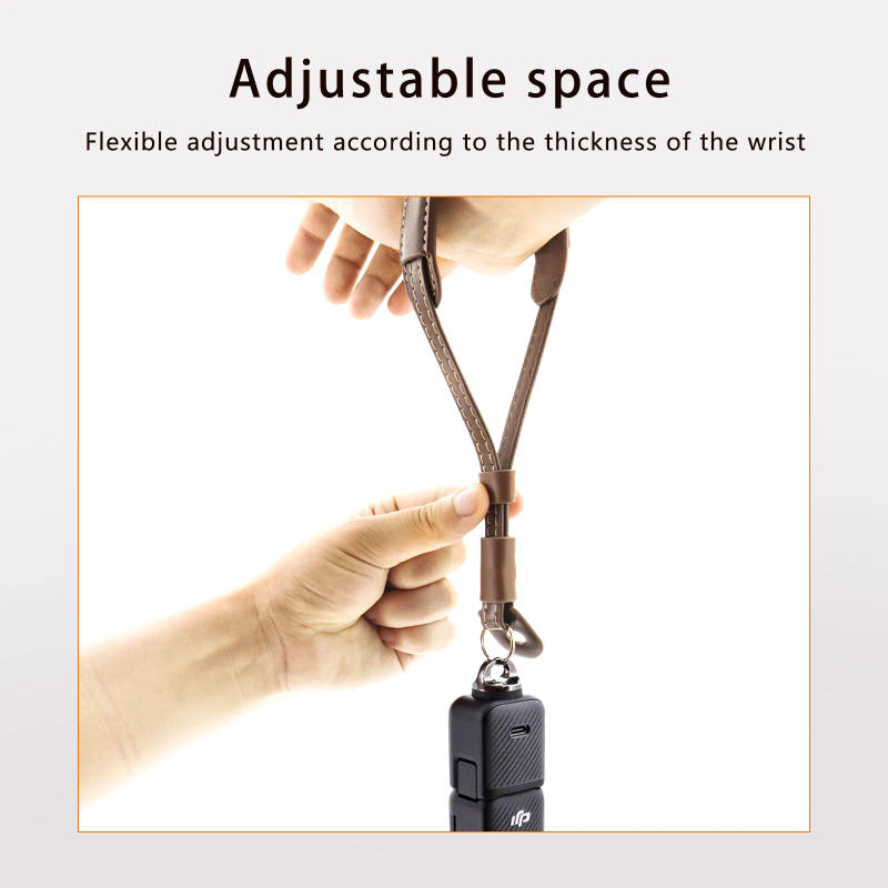 Description Picture 3 of itemAnti-lost Wrist Strap for DJI OSMO Pocket 3 PU Hand Strap Lanyard for Osmo Mobile 6 5 4 3 Handheld Gimbal Stabilizer Accessories