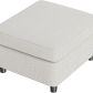 Linen-Beige Ottoman