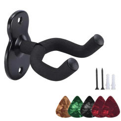 Guitar Hanger Wall Mount Hooks Stand Musical Instrument Hook Holder Guitar Accessories for Acoustic Electric Bass Guitar Ukulele