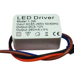Constant Current LED Driver Power Supply 260mA for LED Lights Wide Voltage Range Stable Performance Enhanced Longevity