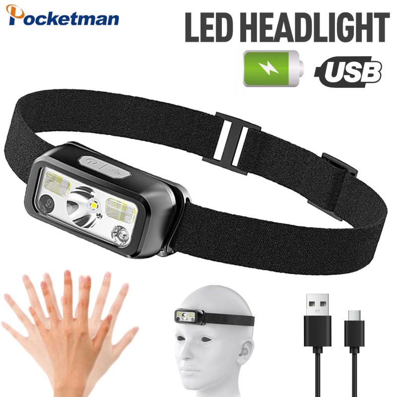 Description Picture 5 of itemMotion Sensor LED Headlamp Portable Head Light IPX4 Waterproof Multifunction Head Flashlight Dual Light Source Outdoor Lantern