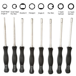 1pc Carburetor Adjustment Tool Pac Man/Small Pac Man/Single D/ Single D/Double D/Hexagon/7 Teeth /21 Teeth Splined Screwdriver