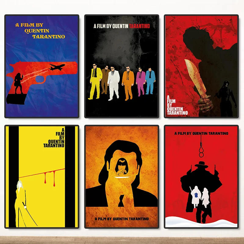 Description Picture 3 of itemQuentin Tarantino Movies Minimalist Poster Classic Film Collection Wall Art Picture Canvas Painting Room Home Decor Gift Cuadros