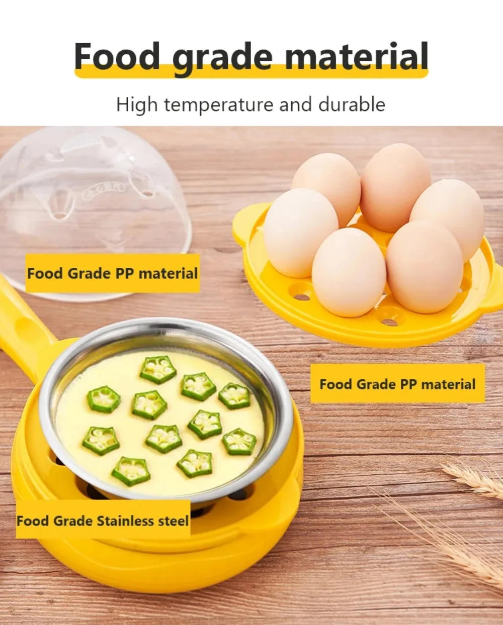 Description Picture 4 of itemMini Multicooker,Non-Stick Saucepan,Cooking Pots for Fried Eggs Steak Fried Rice,Steamer for Bun Dumpling,Kitchen Pots Offers