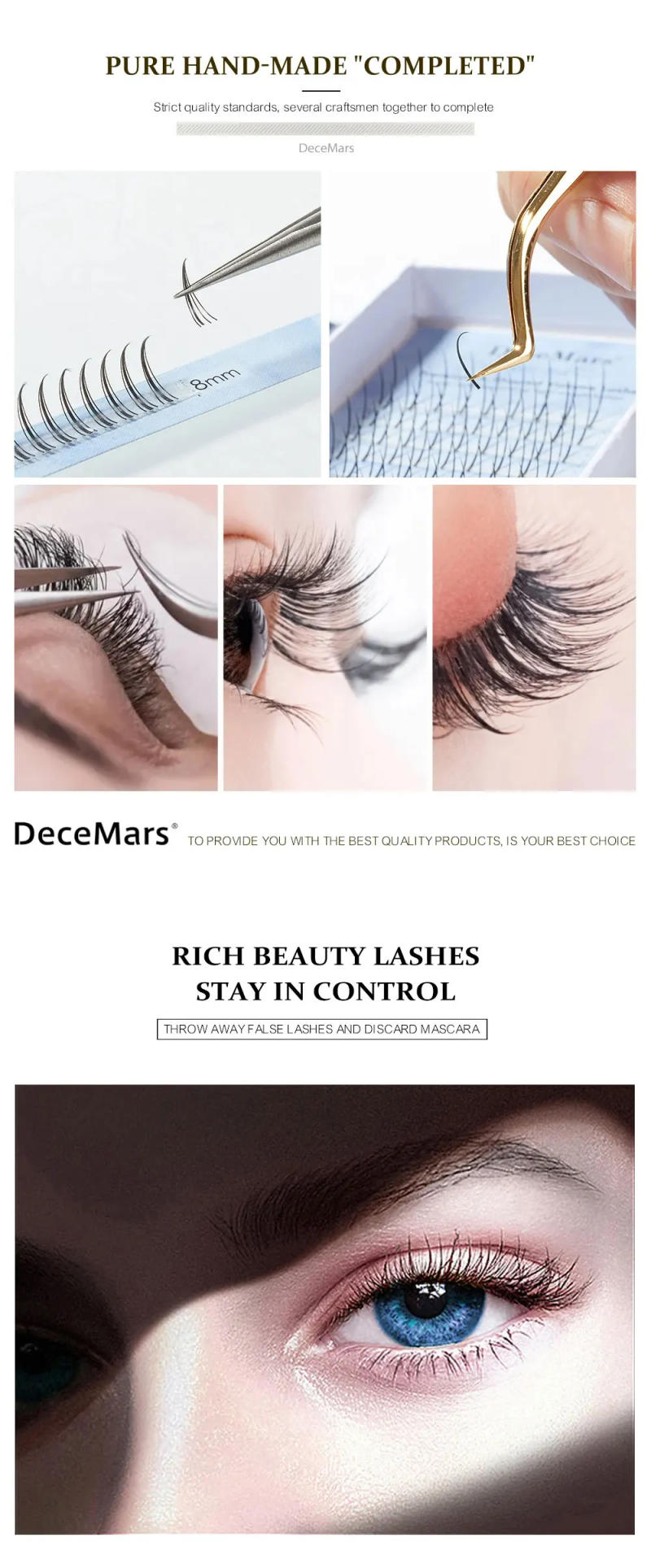 Description Picture 6 of itemDeceMars A/M-Shaped Eyelash Extension