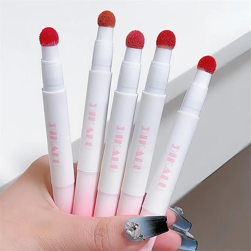 Description Picture 4 of itemLip Gloss Cream Air Cushion Lips Cream Matte Brick Red Lip Glaze Mud Lipstick Pen Non-Stick Cup Female Lip Tint Korean Makeup