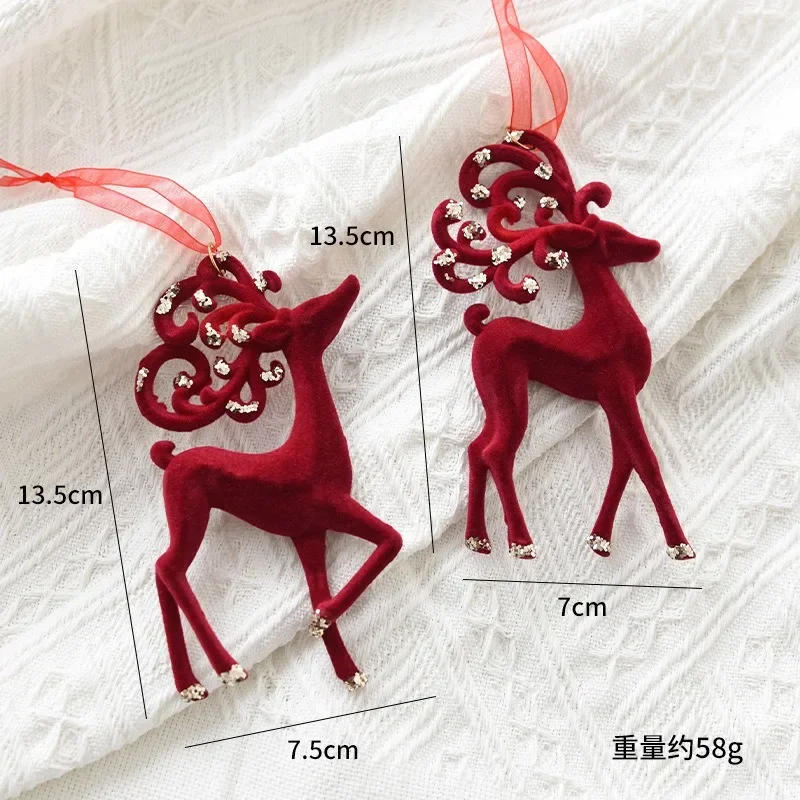 Description Picture 6 of itemRed Flocking Christmas Garland Jingling Bell Christmas Tree Ornament Felize Navidad Joy 2025 Noel Party Decor For Home