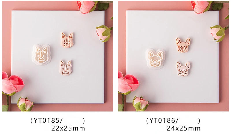 Description Picture 4 of itemDog Series Polymer Clay Mold Cute Puppy Shape Printing Cutting Mold Tool DIY Clay Earrings Pendant Decorative Hand Tools