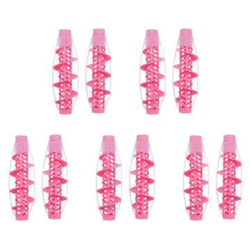 10Pcs Hair Styling Tools Hair Care Natural Big Wave Curls Rollers Curlers Curling Styling Tool