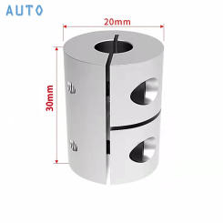New 1PC D20L30 Rigid Coupling High Precision Shaft Coupler with 2 Screws for CNC Stepper Servo Motor 3D Printer T8 Lead Screw