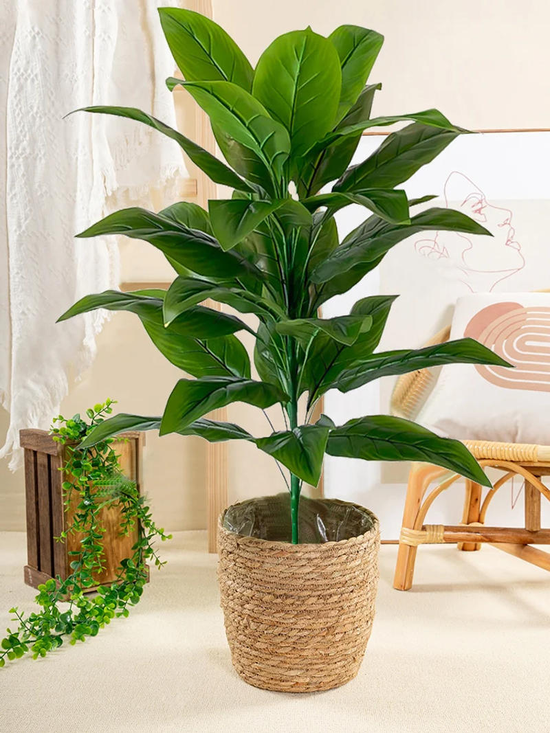 Description Picture 3 of item68cm-85cm Large Artificial Plants Fake Tropical Plants Branch Real Touch Tree Leaves Plastic Plants for Home Garden Decoration