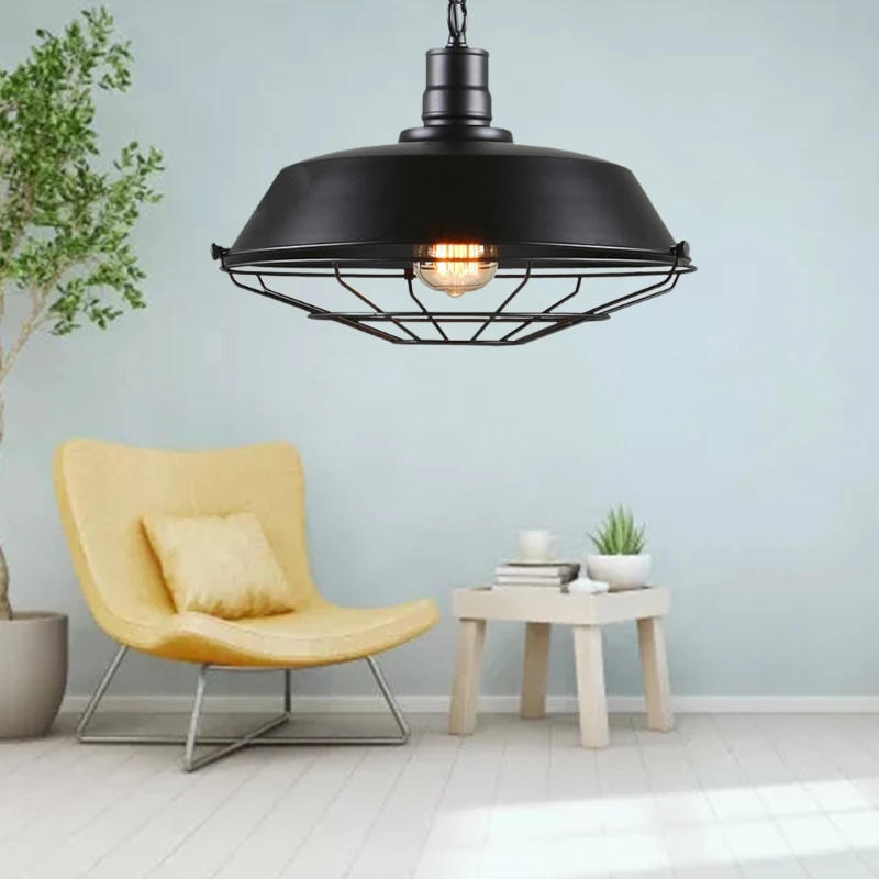 Description Picture 6 of itemVintage Pendant Lamp Lampshade Light Industrial Retro Iron Hanging