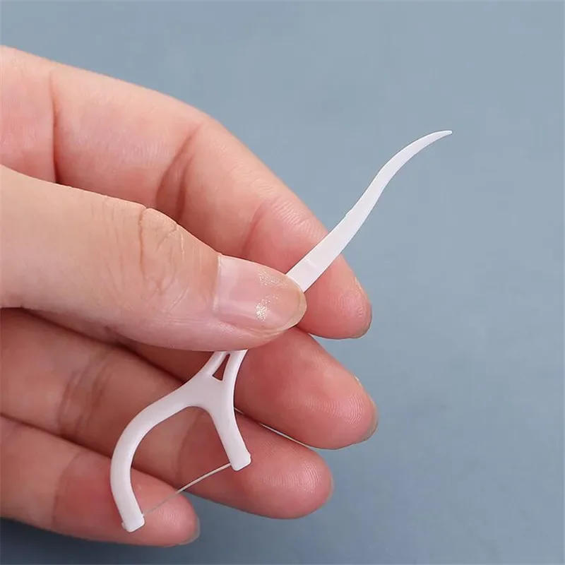 Description Picture 4 of itemHOT 100pcs/bag Dental Flosser Picks Teeth Stick Tooth Clean Oral cleaning Care Disposable floss thread Toothpicks