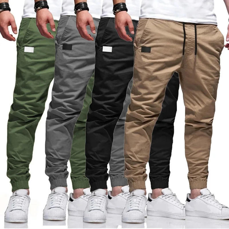 Description Picture 3 of itemNew Men's Casual Sports Pants Sweatpants Male Jogger Cargo Harem Pencil Pants Trousers Multi-pocket Sweatwear
