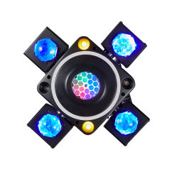 Sunart 4 Arms Stage Effect Lighting For Dj Disco Party Wedding Strobe Laser Bee Eyes Beam LED Moving Head DMX Sound Projector