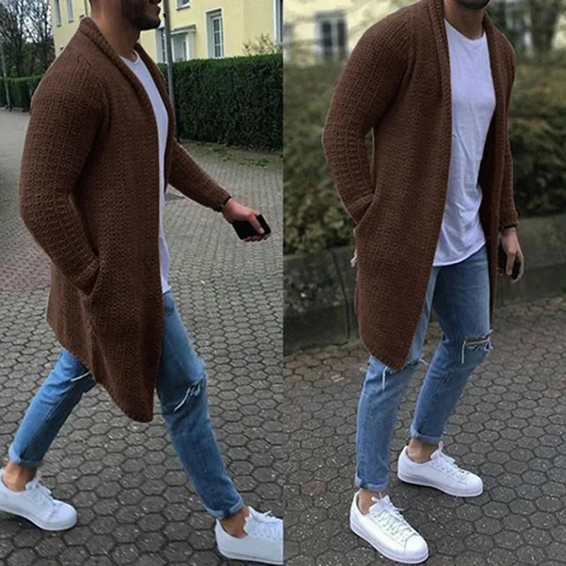 Description Picture 4 of itemSweater Men Fashion Sweater Long Sleeve Cardigan Knit for Men