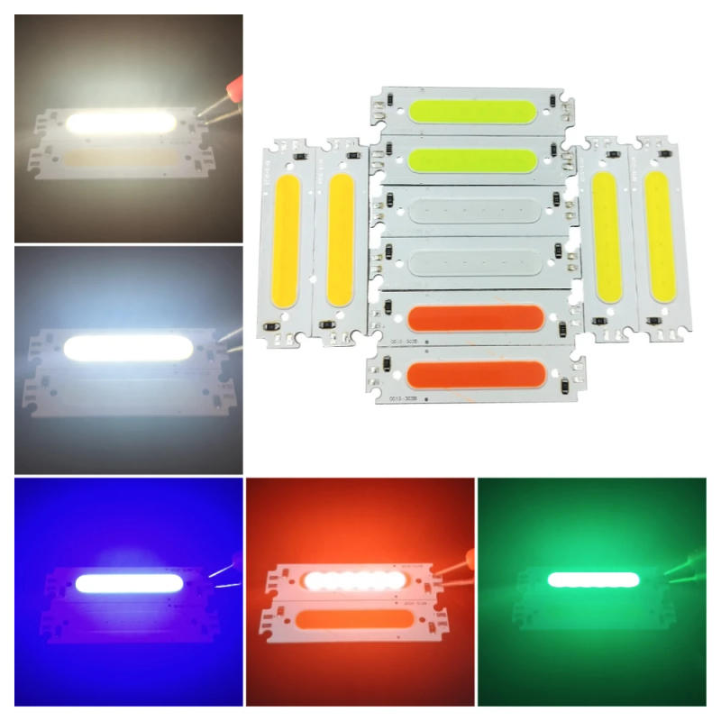 Description Picture 3 of itemCOB Floodlight Chip 12V 2W LED Small Strip Circuit Board ForHousehold DIY StripLight Source Board Tube Light MatrixLight Bulb