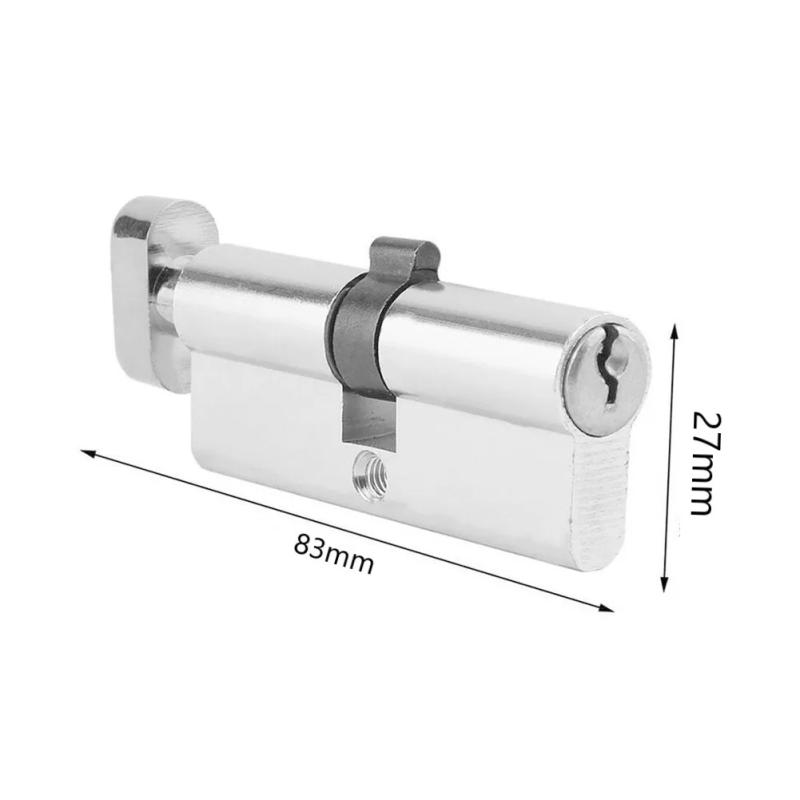 Description Picture 4 of itemDoor Lock Cylinder Aluminum Thumb Turn Cylinder Door Lock UPVC Anti Pick 35/35 + 3 Keys Security Furniture Locks Keys