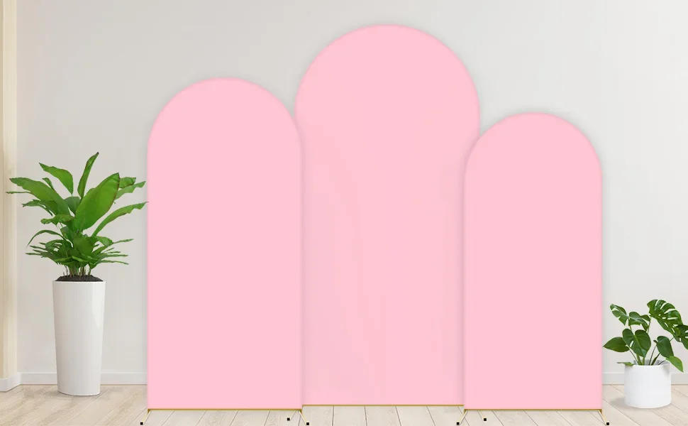 Description Picture 5 of itemMehofond Background Custom Double-Sided Arch Covers Stripes Wedding Bridal Shower Birthday Party Backdrop Decor Backdrop Photo