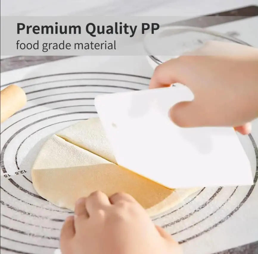 Description Picture 6 of itemMulti -functional Dough Cutter Bowl Scraper Cream Spatula DIY Pastry Cutters Fondant Scrapers Cake Cutter Kitchen Baking Tool