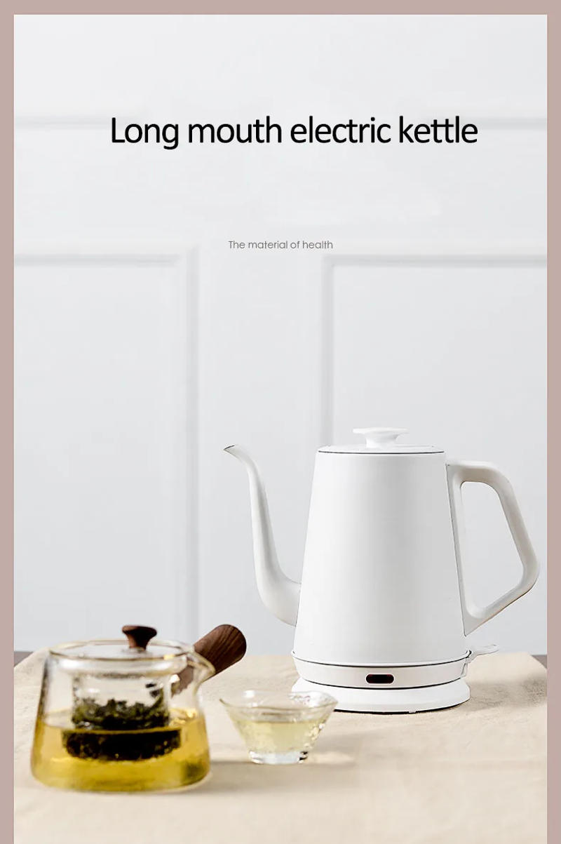 Description Picture 2 of item220V Electric Kettle Household Gooseneck TeaPot 1.0L Water Boiler Hand Brewing Coffee Pot Tea Maker 304 Stainless Steel Liner