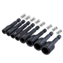 M4-M16 Screw Tap Socket Adapter Holder Extension Bar 1/4 Inch Hex Shank Machine Tap Driver Thread Tap Adapter for Electric Drill